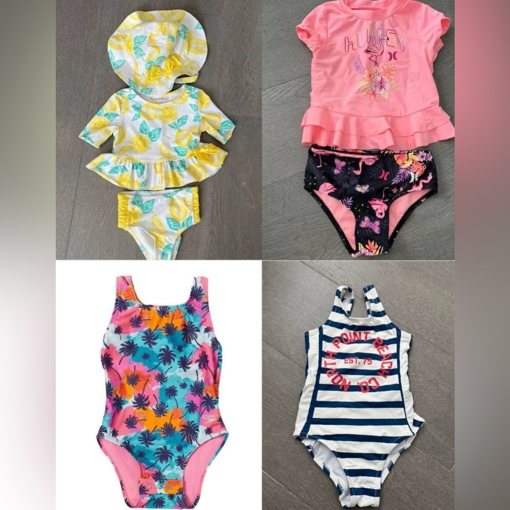 Colorful Kids' Swimsuit Set